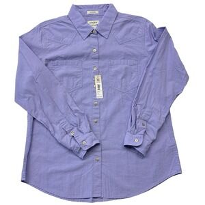 Ariat Real‎ Billie Jean Long Sleeve Shirt Women's Size L Lavender Purple Top